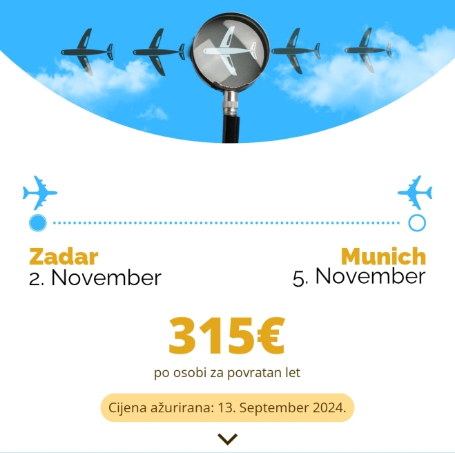 2. November - 5. November | Zadar - Munich