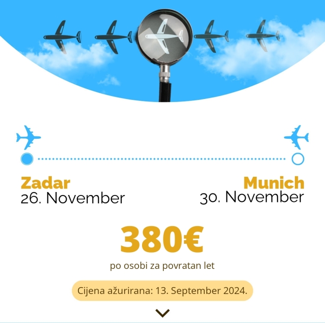 26. November - 30. November | Zadar - Munich